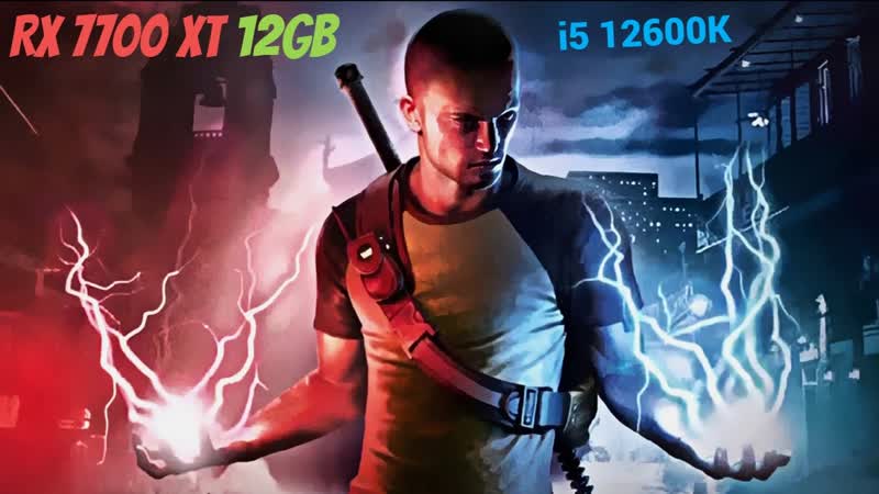Infamous 2, i5 12600 K, RX 7700 XT 12 GB, DDR5 6000 Mhz,