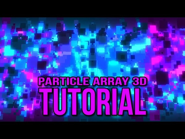 Particle Array 3d Back Ground in After