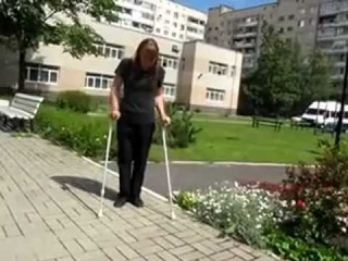 2012 07 Наталья Трубникова. Стаж 2,5 года. Две трости.