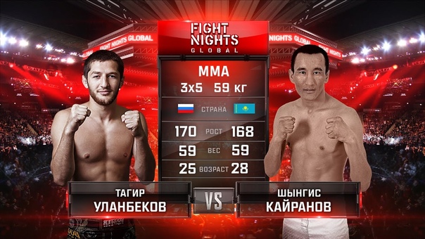 Тагир Уланбеков vs. Шынгис Кайранов, Tagir Ulanbekov vs. Chingiz Kayranov nfubh