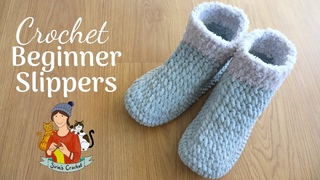 Crochet Beginner Slippers / House Boots