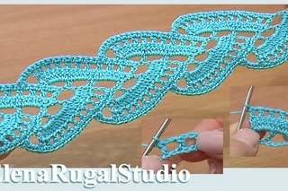 Crochet Lace Урок 1, демо-версия. Как вязать ленту крючком