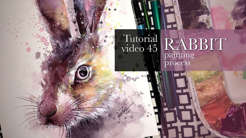 Tutorial video, 45 RABBIT the painting