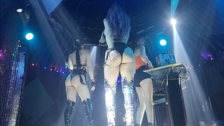 Dancing swimsuit dancers, bikini cafes, beautiful Vietnamese girls, cafe dj.