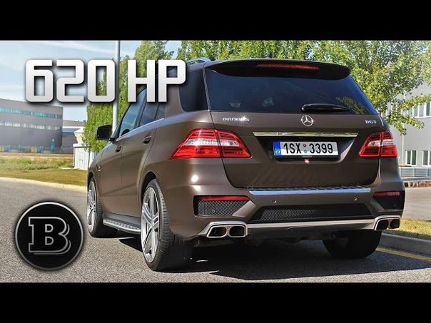 Brabus Mercedes Benz ML63 AMG B63 brutal sound, revs, acceleration,