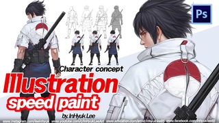 Character illustration: Uchiha Sasuke  Lee (캐릭터 일러스트: 우치하 사스케 by.이인혁)