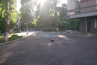 Team associated sc10 4x4 Test drive on the asphalt