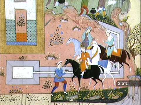24 Palettes Manuscript persian Ispahan Раи ские