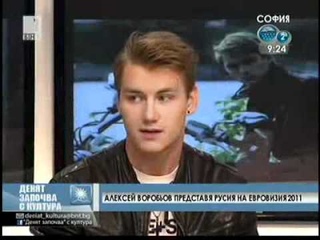 Alexej Vorobjov (Russia at Eurovision 2011)  at Denyat zapochva, BNT, Bulgaria