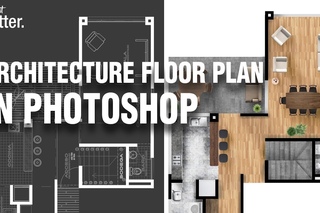 Architecture Floor Plan in Photoshop