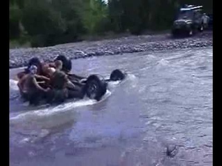 Crash jeep Камчатка утипили джип