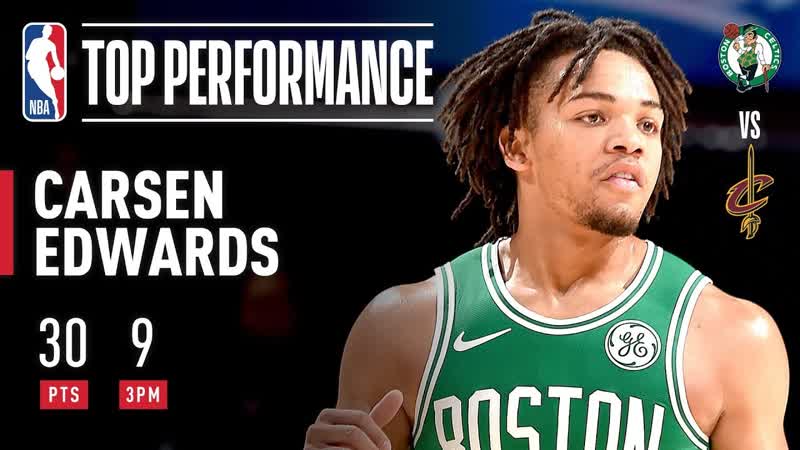 Carsen Edwards KNOCKS DOWN 8 3 POINTERS IN 3rd Q , 2019 NBA