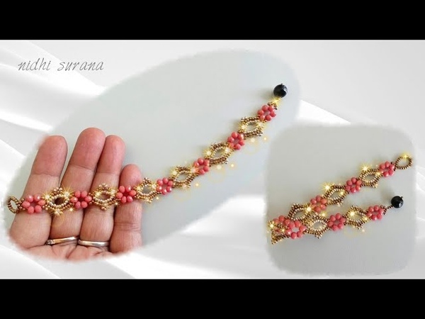 How to make Bracelet with Crystals, Easy Step by step Tutorial, Jewelry making home,