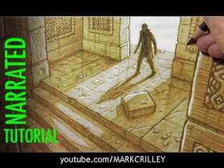 How to Draw Interior Spaces: 3-Point Perspective