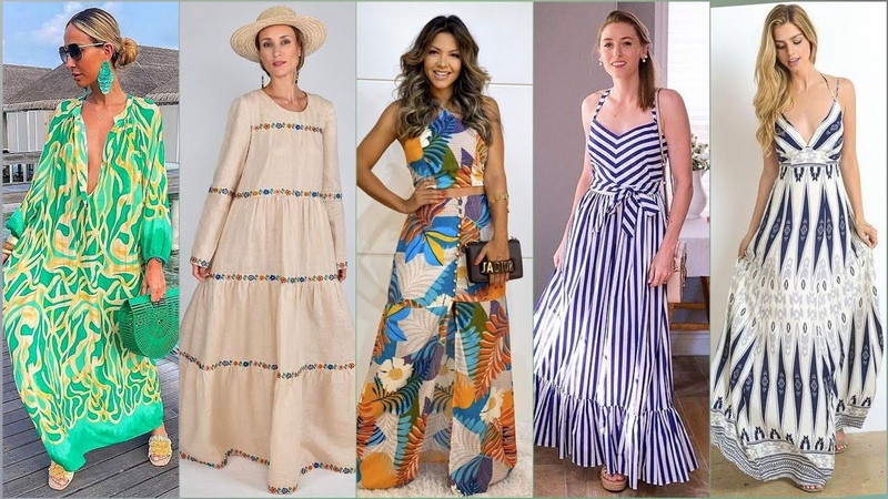 Summer Sun Dresses For Women New Style 2023, Summer Vacation Dresses Design, Vestidos de