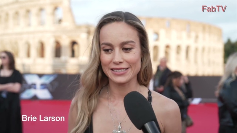 Brie Larson arrives at the Fast X premiere in Rome,