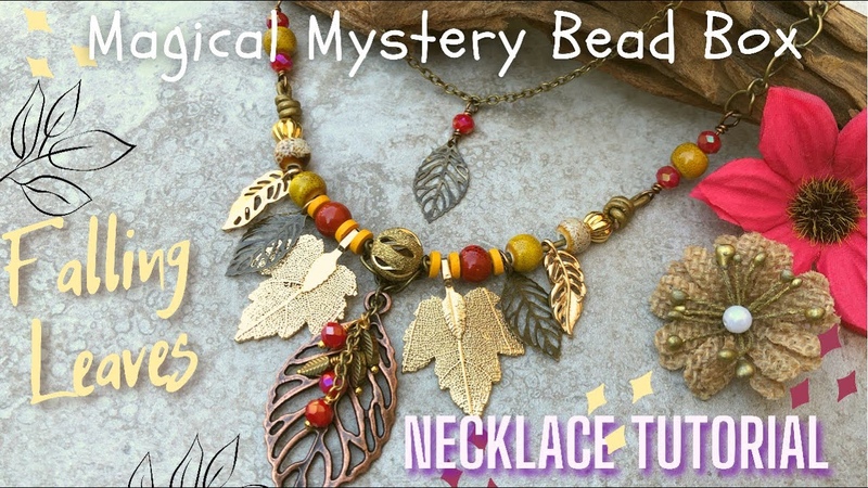 Falling Leaves Necklace Magical Mystery Bead Box July Jesse James