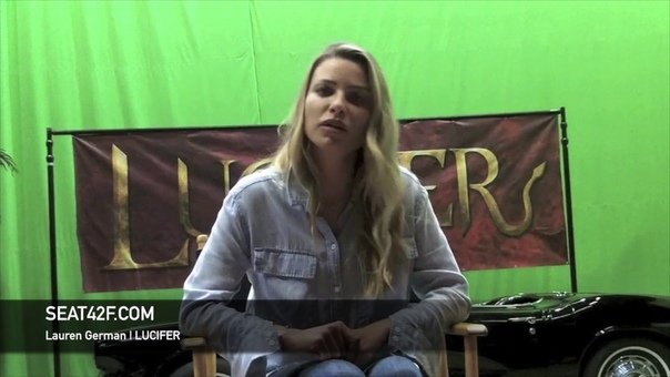 Lauren German LUCIFER Set Visit