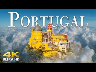 FLYING OVER PORTUGAL (4K UHD) Beautiful Nature Scenery with Relaxing Music | 4K VIDEO ULTRA HD