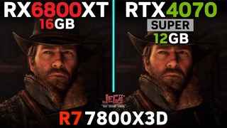 RX 6800 XT vs RTX 4070 Super | R7 7800X3D | Tested in 17 games