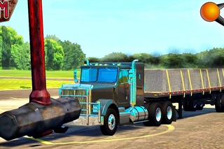 Crushing cars and bike destroying and killing BeamNG Drive #2