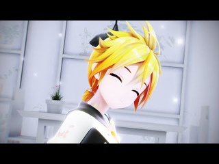 【YYB式鏡音レン10th】ワールドイズマイン【MMD】