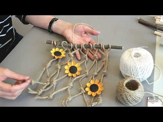 DIY I Ghirland din sfoar cu Flori