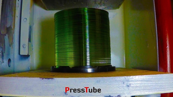 Hydraulic Press, Stack of CDs, 20pcs vs