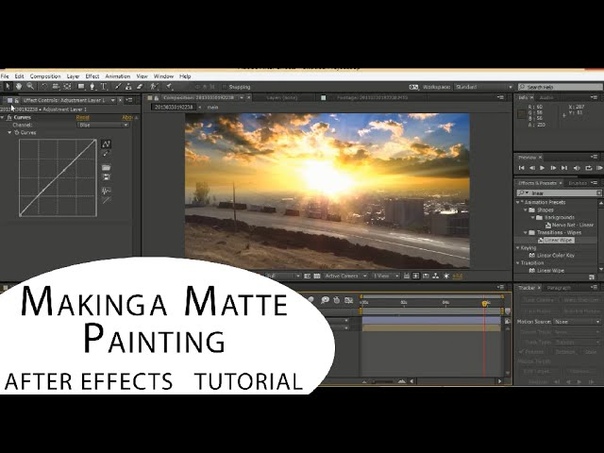 How To Make VFX Shot In After Effects ( Making a Matte Painting