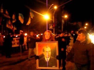 марш бандеровцев по Киеву 1 января 2013