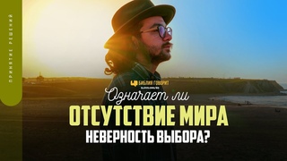 Означает ли отсутствие мира неверность выбора? | “Библия говорит“ | 1705