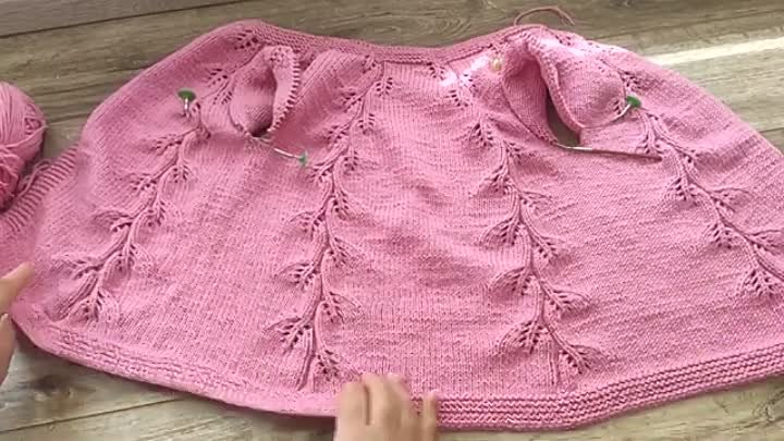 Детский кардиган Лиана спицами (часть 3) Childrens cardigan Liana