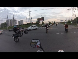 Ride on City and Park on SuperMoto, Moscow