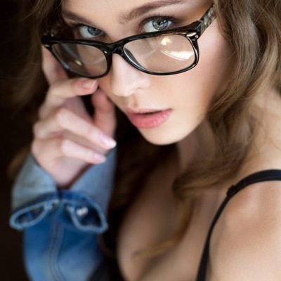 Cute Teen In Glasses Shows Off Her Pussy And Asshole