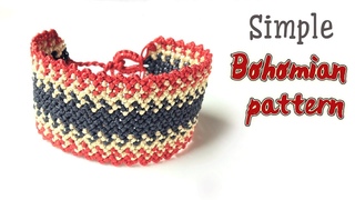 Very simple Boho style Macrame bracelet tutorial for men - Hng dn lm vng tay Boho nam n gin