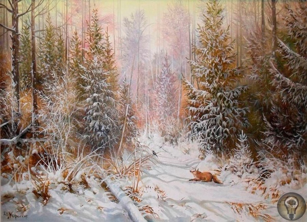 Корников Юрий, белорусский художник. Пишет замечательные пейзажи родной страны. Богатейшая палитра позволяет Юрию Корникову отразить всю красоту родной природы и заставить зрителя почувствовать