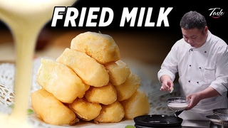 Melt in Your Mouth Fried Milk by Chinese Masterchef • Taste The Chinese Recipes Show
