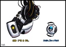 Portal vs qper. ГЛАДОС И Уитли. Portal 2 ГЛАДОС И Уитли. Portal 2 Челл и ГЛЭДОС. ГЛАДОС И Уитли арт.