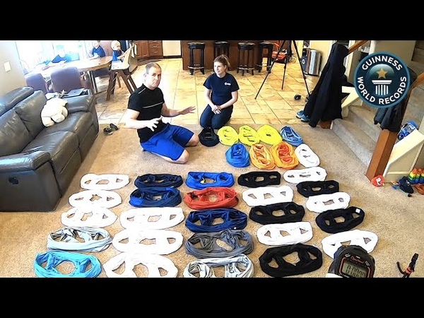 Most T Shirts on in 1 minute Wifes 1st Guinness World Record (team of