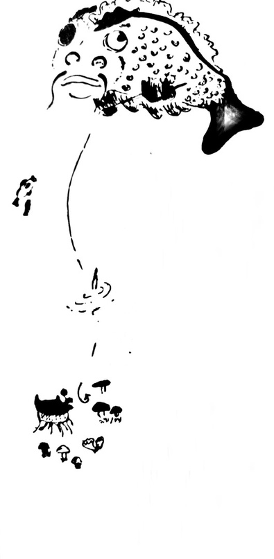 рыба-кит на рыбалке