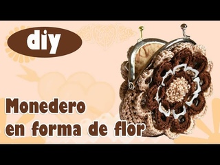 Cómo hacer un monedero con anillas en forma de flor y con boquilla parte 1