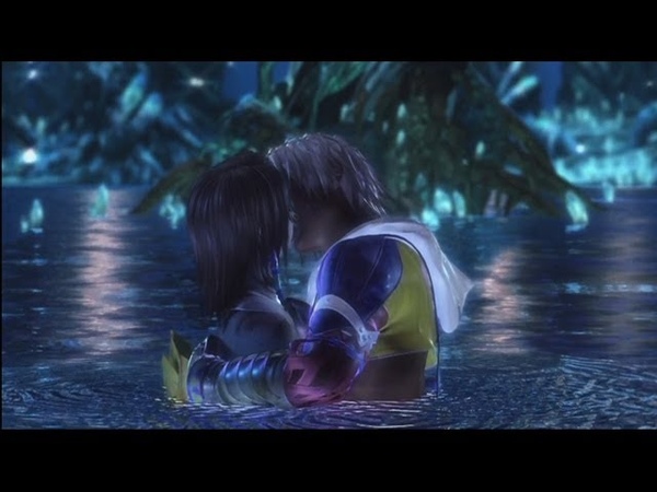 PS3 Final Fantasy X HD Remaster: Tidus and Yuna Kissing