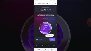CEX IO POWER TAP новы тап-тап-тап баланс 1000 CEXP