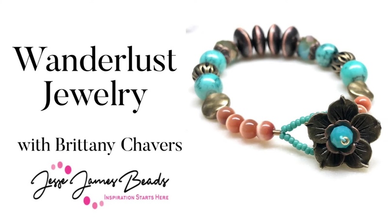 Wanderlust Flower Bracelet and Earrings Featuring Jesse James