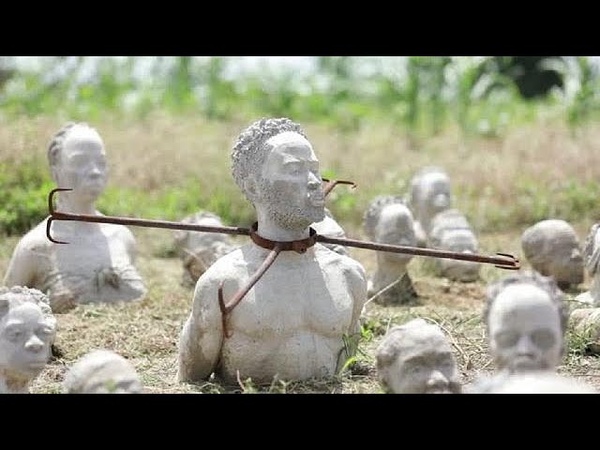 Ghanas sea of sculpted slave heads commemorate slave trade, 400 years