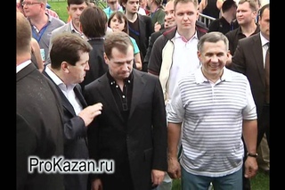 Медведев танцует на фестивале Сотворение мира