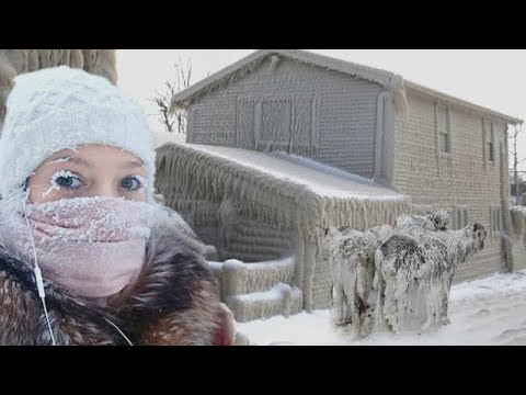 Coldest city in the world ( 67 C ) Russia freezes Terrible snow freezing storm hits