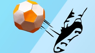 Как сделать объемный футбольный мяч из бумаги. How to Make Paper Ball Easy Steps