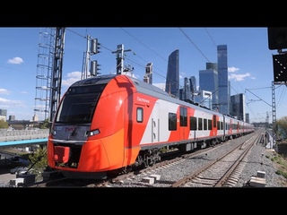 4К.КРУТО.Крымчанин на Московском ценральном кольце.МЦК.Едем на СУПЕРСОВРЕМЕННОМ поезде ЛАСТОЧКА