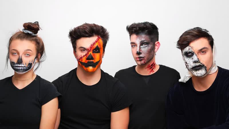 Doing My Best Friend s Halloween Makeup ft. Dolan Twins Emma